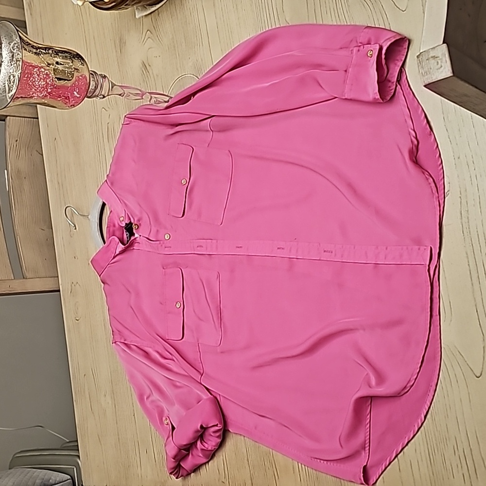 Ralph Lauren pink 1x blouse